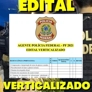 Imagem de capa para o Ebook AGENTE POLÍCIA FEDERAL - PF 2021 - EDITAL VERTICALIZADO