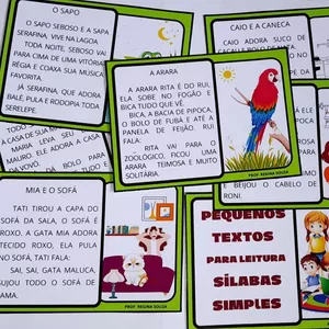 Imagem de capa para o Ebook PEQUENOS TEXTOS PARA LEITURA SÍLABAS SÍMPLES