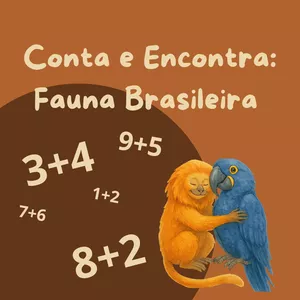 Imagem de capa para o Ebook Conta e Encontra: Fauna Brasileira