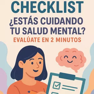 Imagen de portada para Ebook CHECK LIST: ESTAS CUIDANDO TU SALUD MENTAL? EVALUATE EN 2 MINUTOS 
