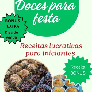 Imagem de capa para o Ebook DOCES PARA FESTAS