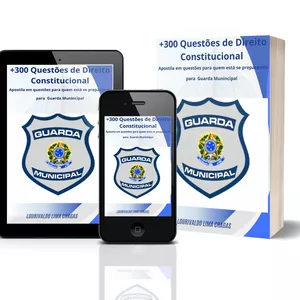 Imagem de capa para o Ebook Apostila  de Direito Constitucional em questões para concursos de Guarda Municipal