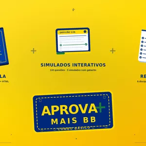 Imagem do curso AprovaMaisBB — Combo Básico Banco do Brasil