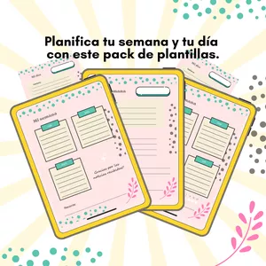 Imagen de portada para Ebook Plantillas para organizar tu semana y tu día