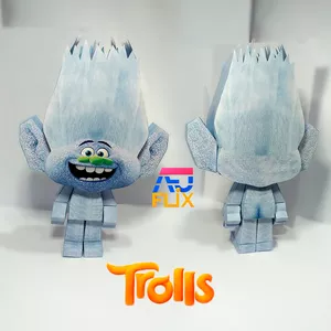 Imagem de capa para o Ebook (Trolls) Guy Diamante - Boneco de papel papertoy