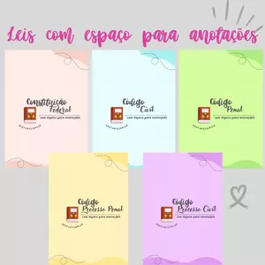 Imagem de capa para o Ebook Leis com espaço para Anotações