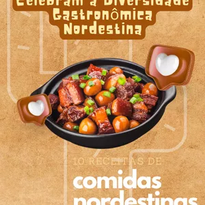 Imagem de capa para o Ebook 10 Receitas de Comidas Nordestinas
