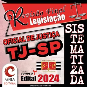 Imagem de capa para o Ebook Revisão Final Oficial de Justiça TJSP 2024