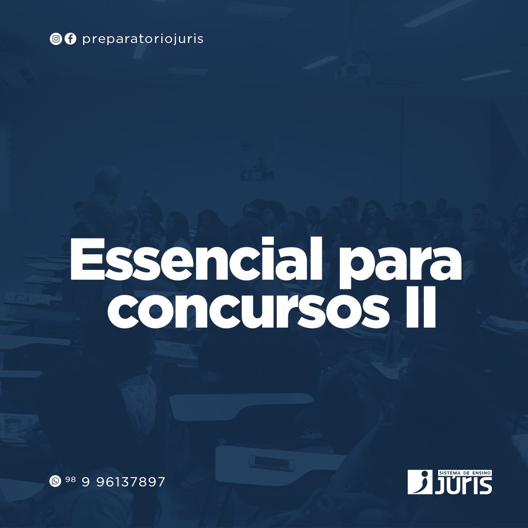 Imagem de Turma Essencial para Concursos II criado por Júris Sistema de Ensino na hotmart