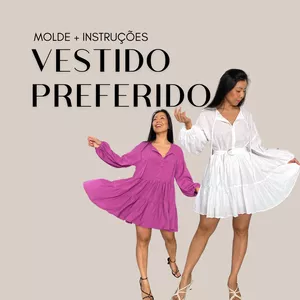 Imagem de capa para o Ebook Molde Vestido Preferido