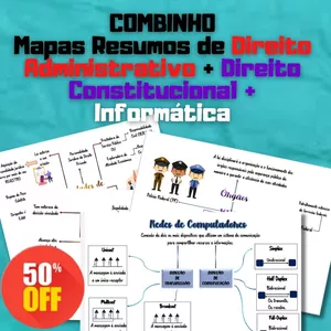 Imagem do curso COMBO - INFORMÁTICA + DIREITO ADMINISTRATIVO + DIREITO CONSTITUCIONAL