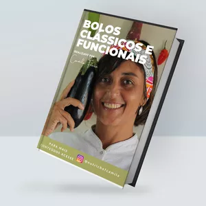 Imagem de capa para o Ebook Bolos Clássicos e Funcionais - Por Camila de Sá Freire