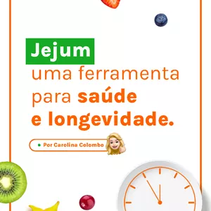 Imagem de capa para o Ebook Jejum, uma ferramenta para saúde e longevidade. 