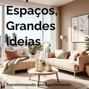 Imagem de capa para o Ebook Transforme Seu Espaço: Ideias Brilhantes para Apartamentos Pequenos