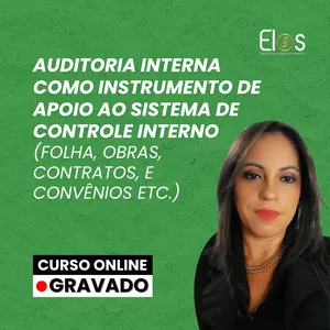 Imagem do curso Auditoria Interna como Instrumento de apoio ao Sistema de Controle Interno (Folha, Obras, Contratos, e Convênios e etc.) 