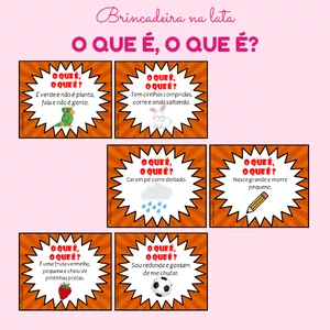 Imagem de capa para o Ebook BRINCADEIRA NA LATA - O QUE É, O QUE É?