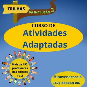 Imagem de capa para o Curso online Curso Trilhas da Inclusão 3 - Atividades Adaptadas