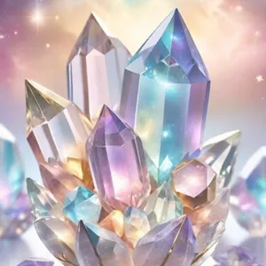 Imagem de capa para o Ebook Oráculo dos cristais com 30 cartas