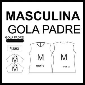Imagem de capa para o Curso online Modelagem Camiseta Gola Padre - Tamanho M (Adulto)