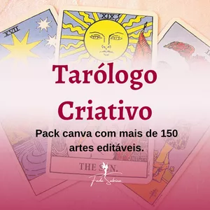 Imagem de capa para o Ebook Pack Canva - Tarólogo Criativo 