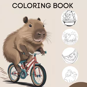 Cover image for Online course Coloring Book: Capybaras