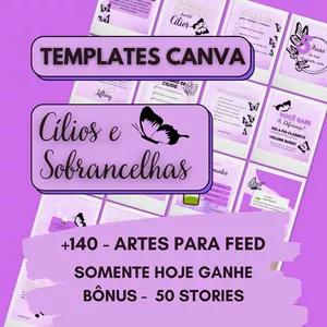 Imagem do curso PACK CANVA - Cílios e Sobrancelhas