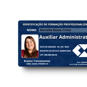 Imagem de capa para o Ebook Carteirinha Brastec - Auxiliar Admnistrativo