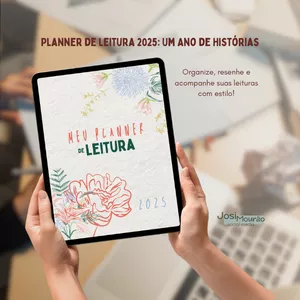 Imagem de capa para o Ebook Planner de Leitura 2025: Um Ano de Histórias