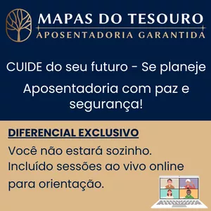 Imagem de capa para o Curso online Mapas do Tesouro - Projete sua Aposentadoria com Paz e Segurança