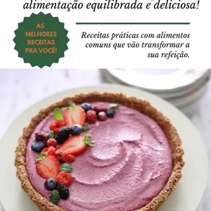 Imagem de capa para o Ebook  Sobremesas Saudáveis" - o guia definitivo para uma alimentação equilibrada e deliciosa!
