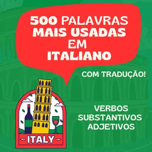 Imagem de capa para o Ebook 500 Palavras Mais Usadas em Italiano
