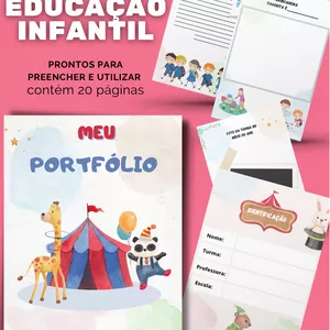 Imagem de capa para o Ebook Portfólio Educação Infantil 