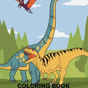 Cover image for Ebook “Dinosaurs Coloring Book for Kids – Fun &amp; Educational | Printable PDF” “Dinosaurs Coloring Book for Kids – Fun &amp; Educational | Printable PDF”