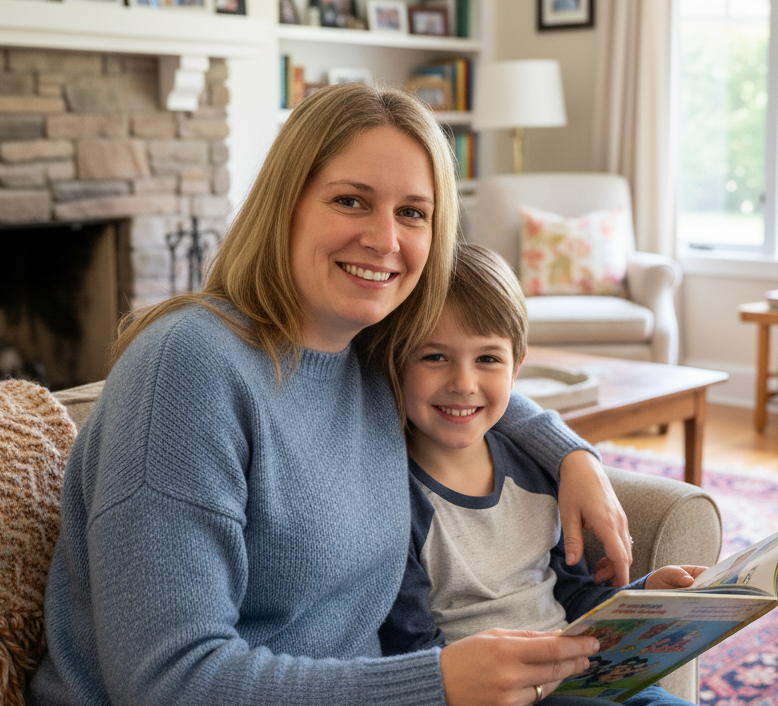 Sarah, mom of Lucas (9 years old)