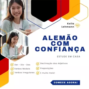 Imagem de capa para o Curso online Fale Alemão com Confiança: Curso Completo de Gramática A1 ao B1