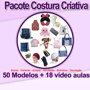 Imagem do curso Pacote de moldes e videos costura criativa