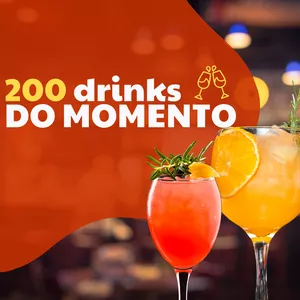 Imagem de capa para o Ebook 200 Drinks do Momento