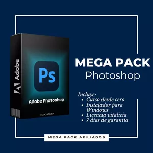 Imagen de portada para Curso online Mega Pack de Photoshop