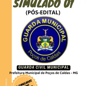 Imagem de capa para o Ebook 05 SIMULADOS - GCM POÇOS DE CALDAS / MG