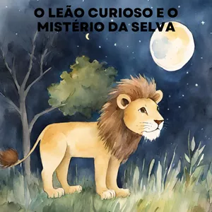 Imagem de capa para o Ebook "O LEÃO CURIOSO E O MISTÉRIO DA SELVA"