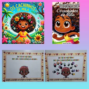 Imagem de capa para o Ebook "Os Cachinhos de Mila" - Pacote Completo de Leitura e Aprendizagem para Educação Infantil