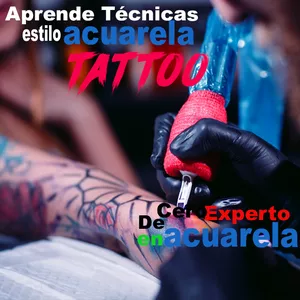 Imagen de portada para Curso online Tècnicas de tatuaje estilo acuarela: arte sobre la piel / Leidy Vargas