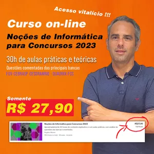 Imagem de capa para o Curso online Noções de Informática para Concursos Públicos