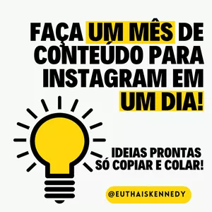 Imagem de capa para o Ebook FAÇA 1 MÊS DE CONTEÚDO EM 1 DIA