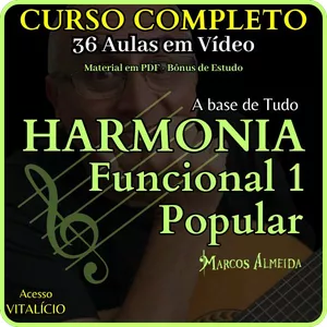 Imagem de capa para o Curso online Curso de Harmonia Funcional 1 Popular - Prof. Marcos Almeida