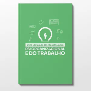 Imagem de capa para o Ebook Guia com 200 Ideias de Conteúdos para Psicologia Organizacional e do Trabalho
