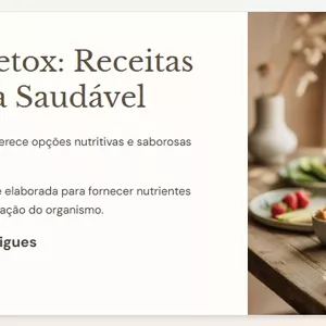 Imagem de capa para o Ebook Cardápio Detox - Receitas para um dia saudável