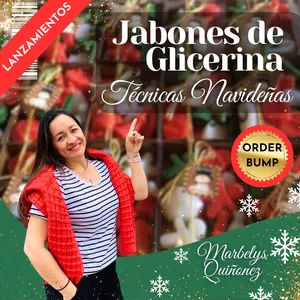 Imagen de portada para Curso online Jabones de Glicerina Técnicas Navideñas