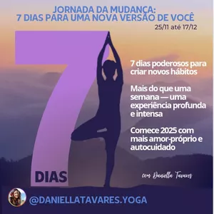 Imagem de capa para o Curso online JORNADA DA MUDANÇA: 7 DIAS PARA UMA NOVA VERSÃO DE VOCÊ