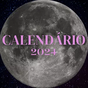 Imagem de capa para o Ebook Calendario 2024 TEMA - Lua / Calendar 2024 THEME - Moon